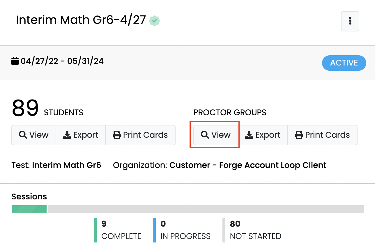 Proctor a Test as an Administrator ADAM Assessments Support